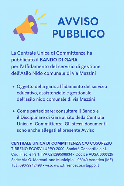 Centrale Unica di Committenza Centrale Unica di Committenza